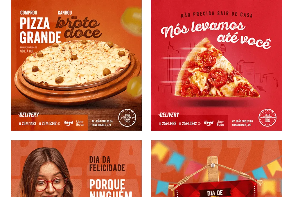 Social Media para Pizzaria - Agência Fante