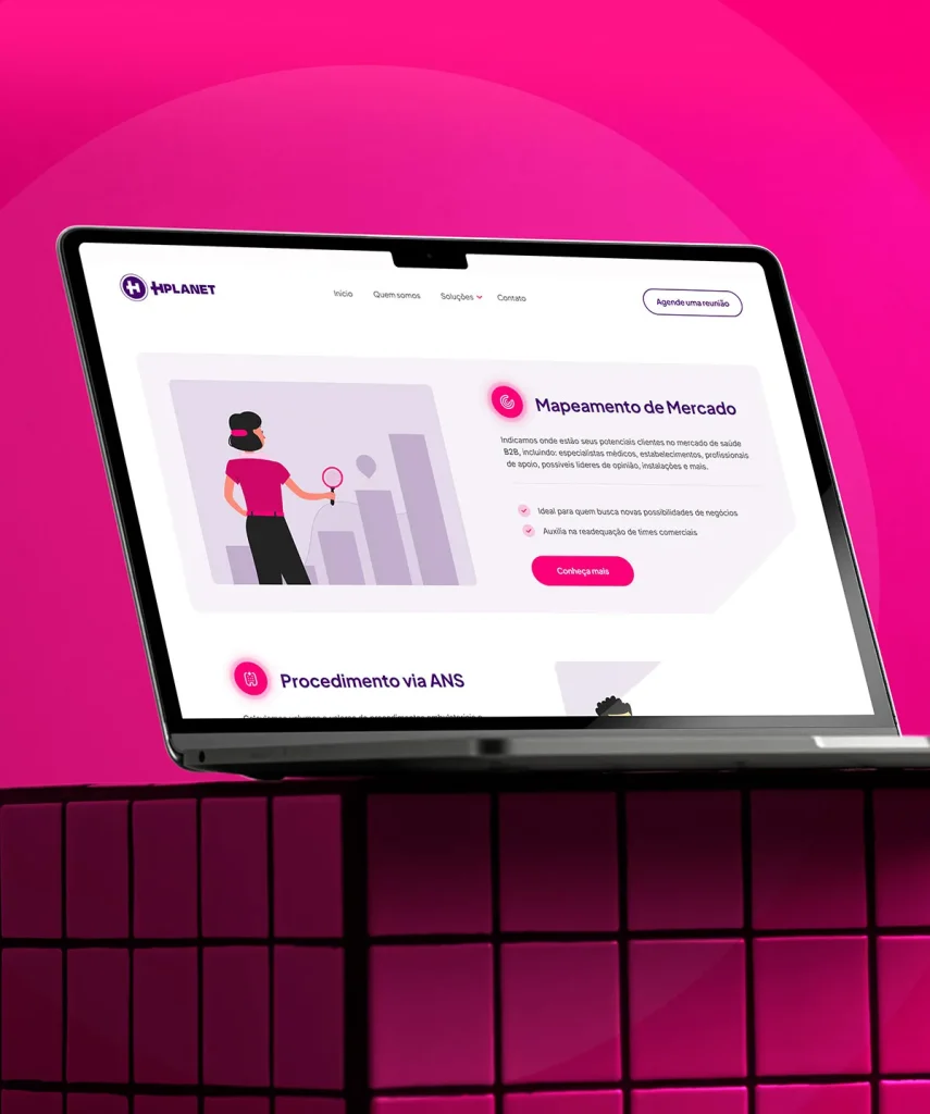 Desenvolvimento e criação de site - Projeto HPLANET