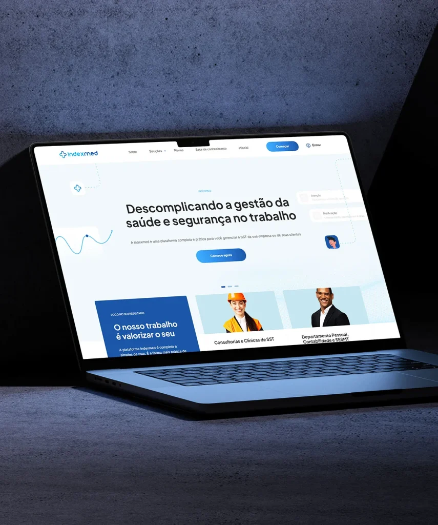 Desenvolvimento e criação de site - Projeto Indexmed