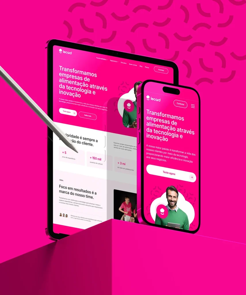 Desenvolvimento e criação de site - Projeto LeCard Delivery