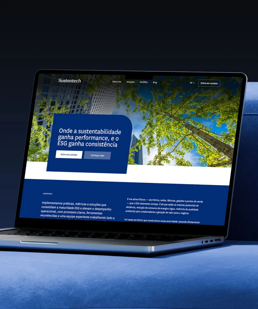 Desenvolvimento e criação de site - Projeto Sustentech