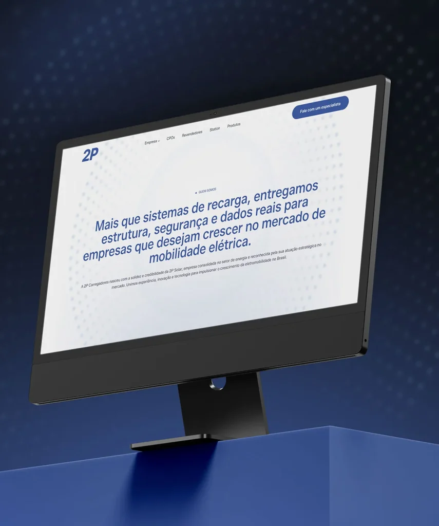 Desenvolvimento e criação de site - Projeto 2P Carregadores